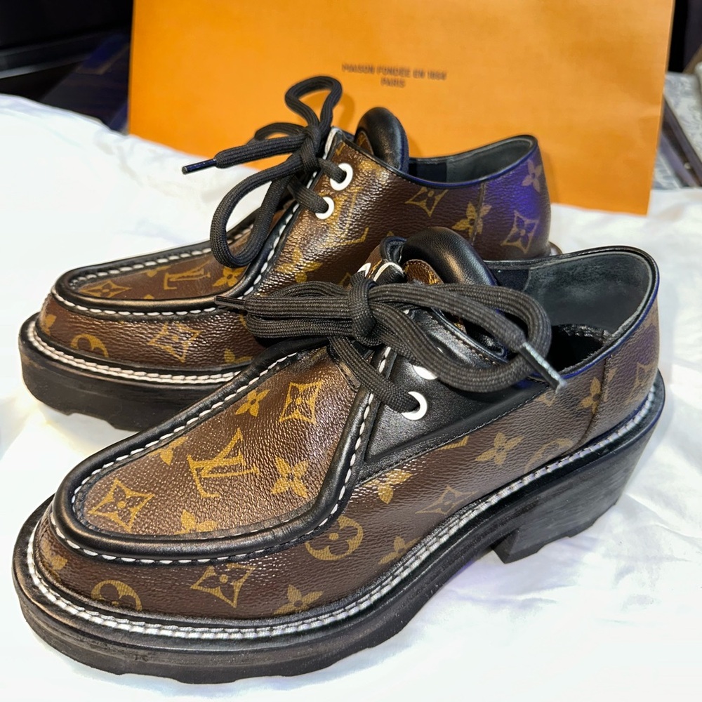 Louis Vuitton Beaubourg Plat. Derby 4CM